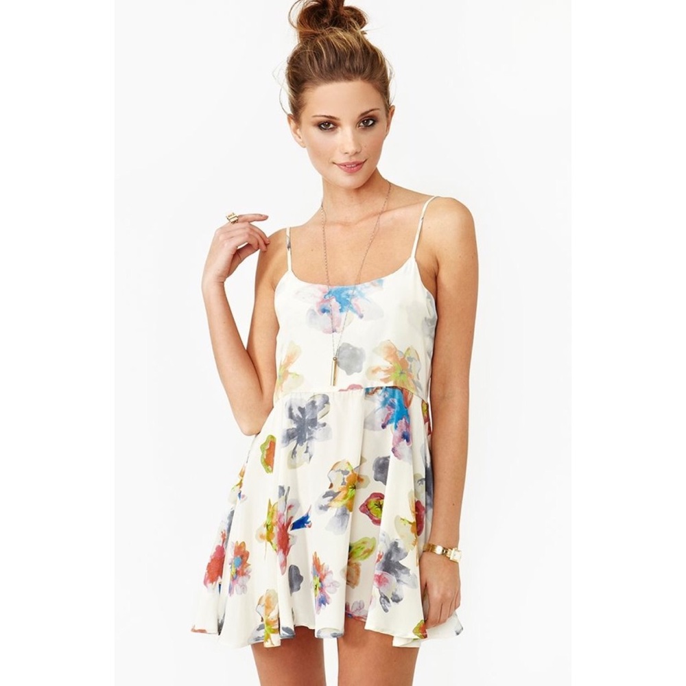 Nasty Gal x For Love & Lemons Cannes Floral Dress